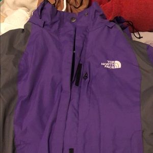 Purple North Face Rain jacket